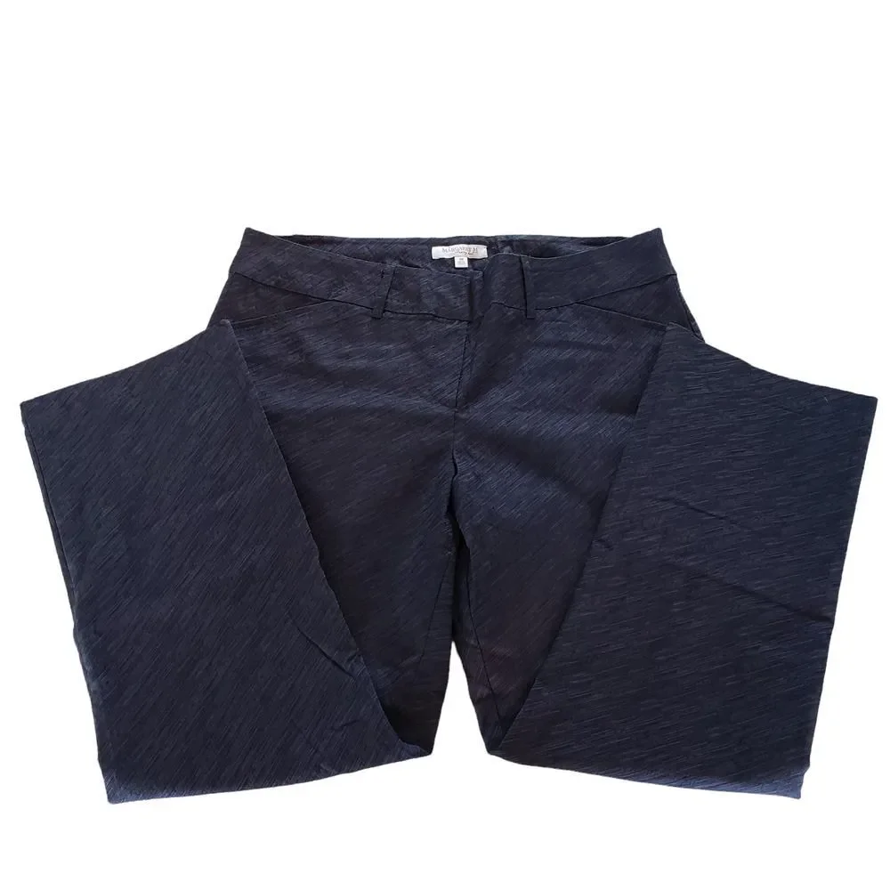 Margaret M Slimming Front Cropped Pants Navy/Black Women's Size 2X - Picture 5 of 10